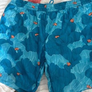 Blue Tropical Clownfish Swim Shorts